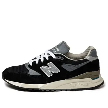 Кросівки Чоловічі New Balance 998 Made in USA Black/Silver U998BL