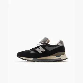 Кросівки Чоловічі New Balance 998 Made in USA Black/Silver U998BL