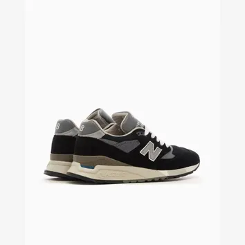 Кросівки Чоловічі New Balance 998 Made in USA Black/Silver U998BL