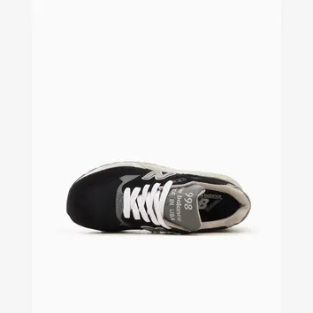 Кросівки Чоловічі New Balance 998 Made in USA Black/Silver U998BL