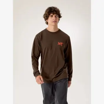 Футболка Чоловіча Arcteryx Kragg SL Cotton Bird Tile LS Carob/Dynasty X00000953705