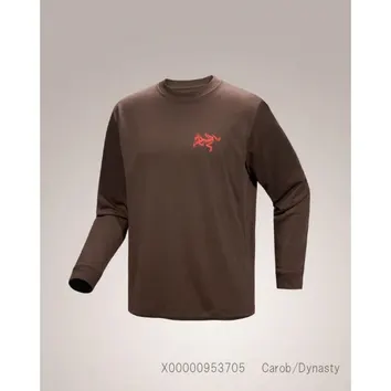 Футболка Чоловіча Arcteryx Kragg SL Cotton Bird Tile LS Carob/Dynasty X00000953705