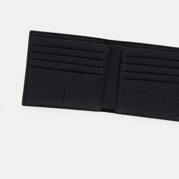 Гаманці Armani Exchange Bifold wallet in textured leather with multiple card slots Grey XM000168-AF12702-U8092