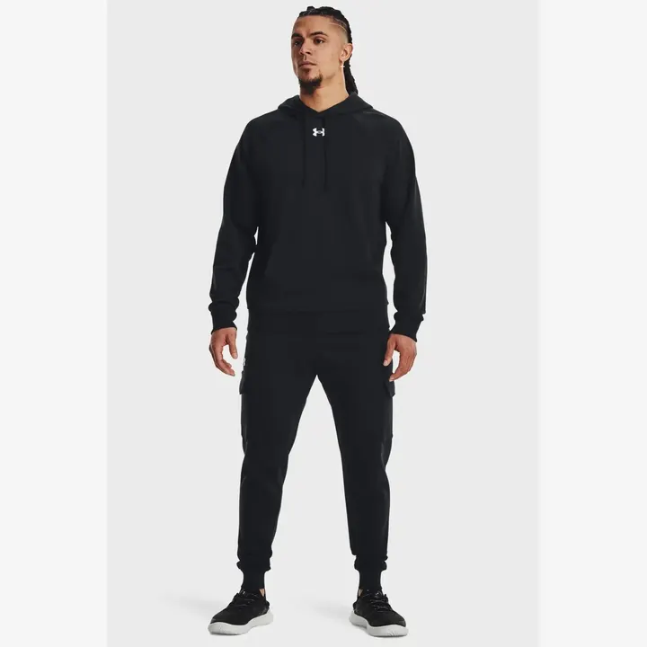 Штани Чоловічі Under Armour Rival Fleece Cargo Jogger Black 1382134-001