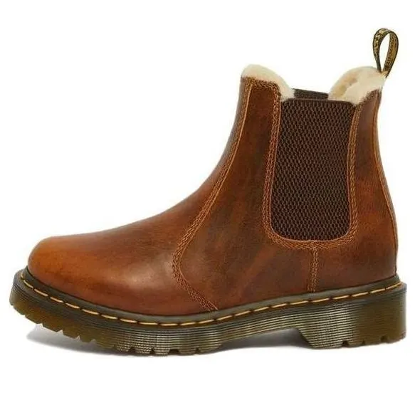 Dr. Martens 2976 Faux Fur Lined Chelsea Boots Butterscotch 23898243