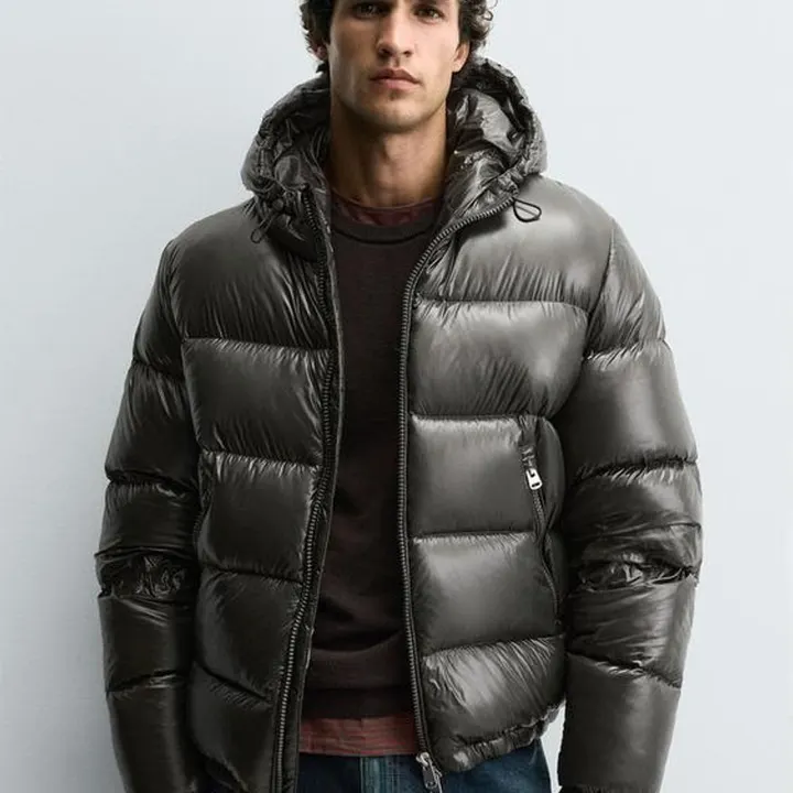Пуховик чоловічий Zara Olive 3411-510-507