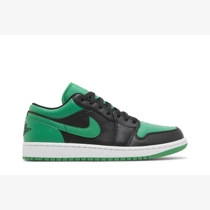 Кросівки Чоловічі Air Jordan 1 Low Black/Black-Lucky Green-White 553558-065