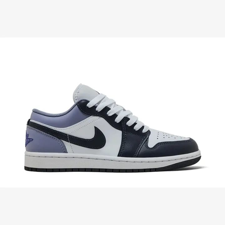 Кросівки Чоловічі Air Jordan 1 Low White/Indigo Haze 553558-145
