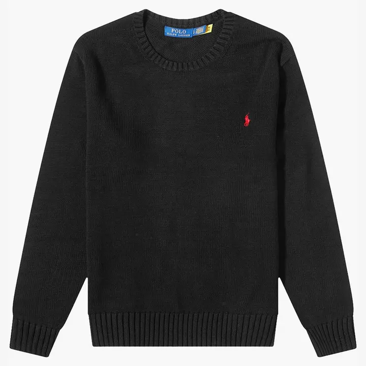 Светр Чоловічий Polo Ralph Lauren Cotton Shaker Crew Knit Black 710810846020