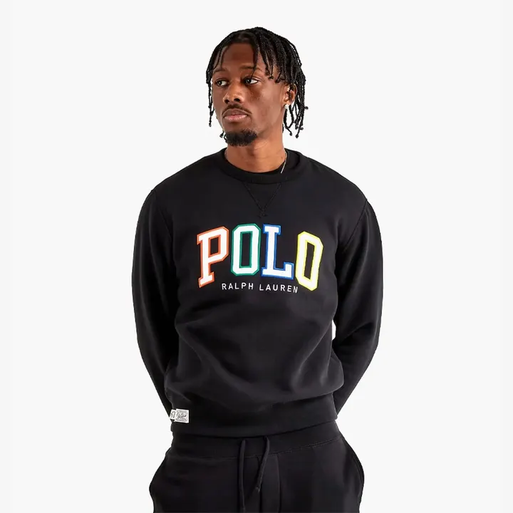 Світшот Чоловічий Polo Ralph Lauren Fleece Logo Crewneck Sweatshirt Black 710890191001