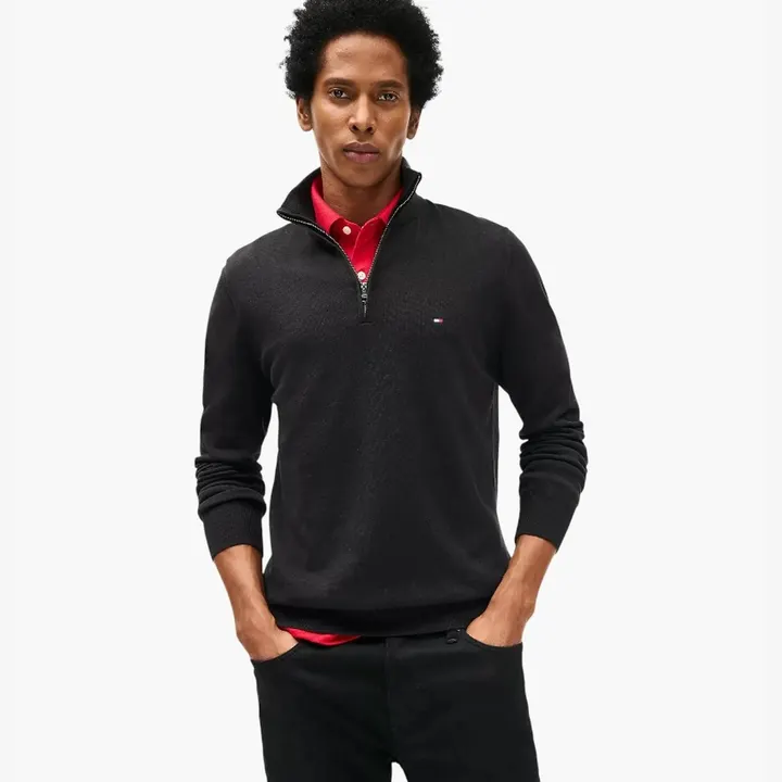 Світшот Tommy Hilfiger Classic Quarter-Zip Sweater Black 78J9329-001-BDS