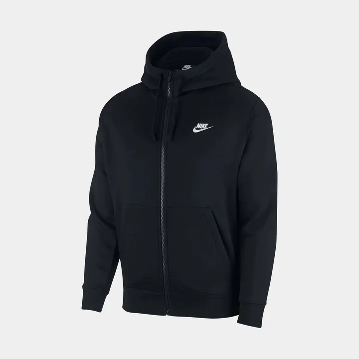 Худі Чоловіче Nike NSW Club Fleece Full Zip Black BV2645-010