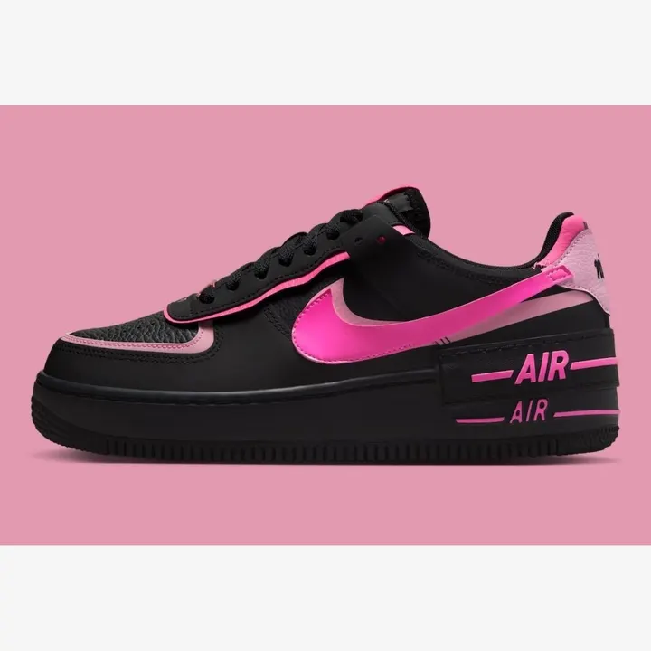 Кросівки Чоловічі Nike Air Force 1 Shadow Black/Pink/Spell CI0919-006