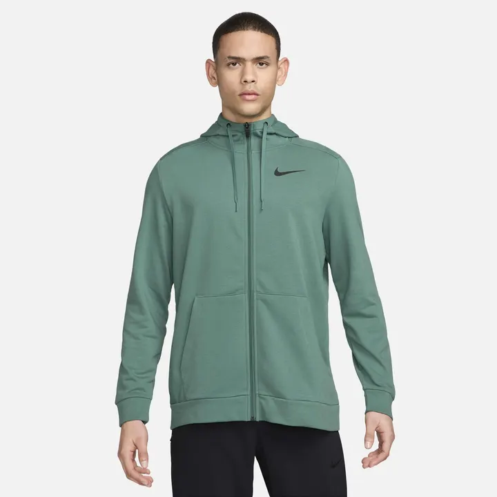 Худі Чоловіче Nike Dri-FIT Hooded Fitness Full-Zip Hoodie Black/White CZ6376-010