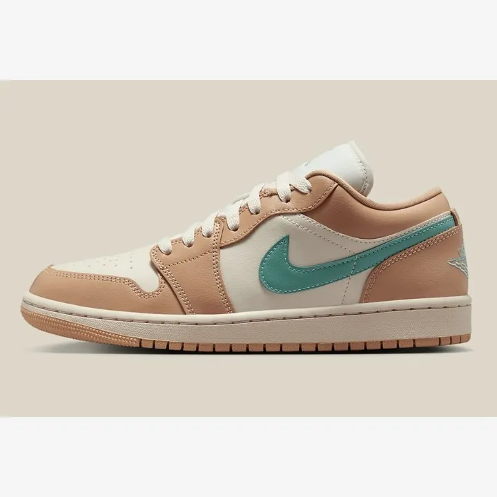 Кросівки Чоловічі Air Jordan 1 Low Light Orewood Brown/Hemp DC0774-130