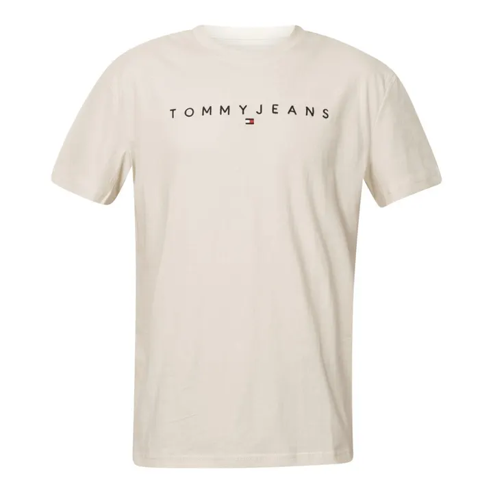 Футболка Tommy Hilfiger Tommy Jeans Linear Logo Regular Fit T-Shirt Бежевий DM0DM20744-ACH
