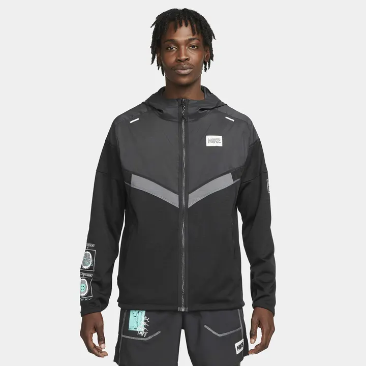 Куртка Чоловіча Nike Windrunner D.Y.E. Black/Iron Grey/Light Menta DR2827-010