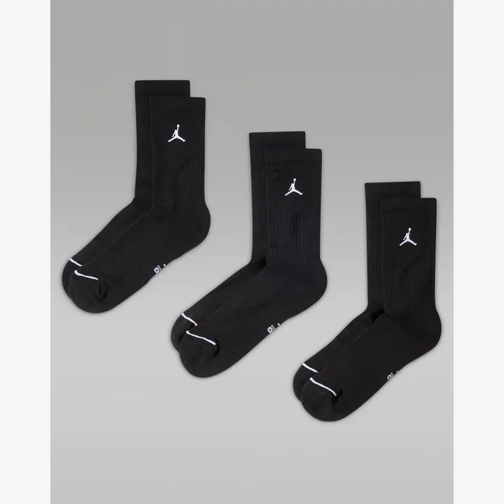 Шкарпетки Чоловічі Nike Jordan Everyday Crew Socks Black/White DX9632-010
