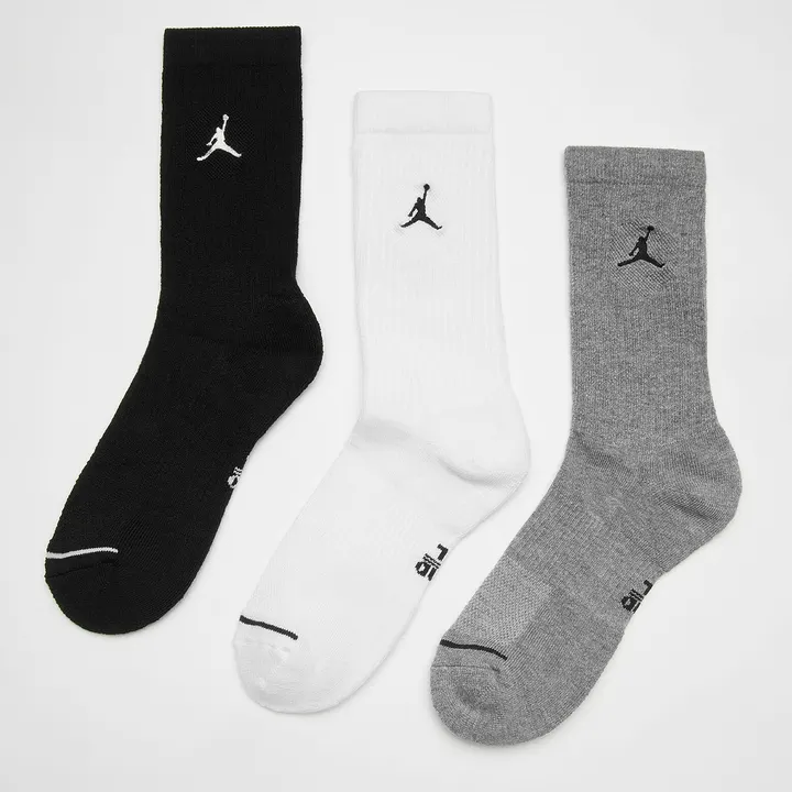 Шкарпетки Чоловічі Jordan Everyday Crew Socks White Grey Black DX9632-914