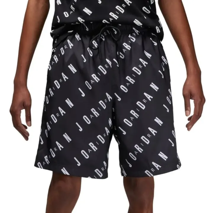 Шорти Чоловічі Jordan Essentials Allover Print Poolside Black White DX9673-010
