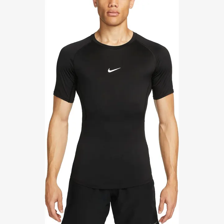 Футболка Nike Pro Dri-FIT Tight Short-Sleeve Fitness Top Black/White FB7932-010