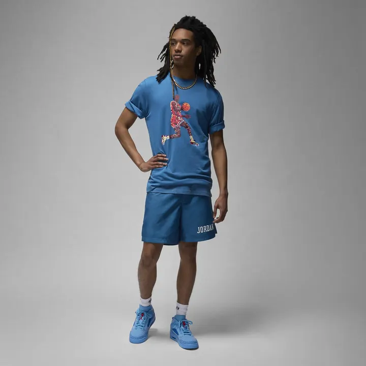 Футболка Чоловіча Jordan Flight Essentials Tee Industrial Blue/Black FN6000-457