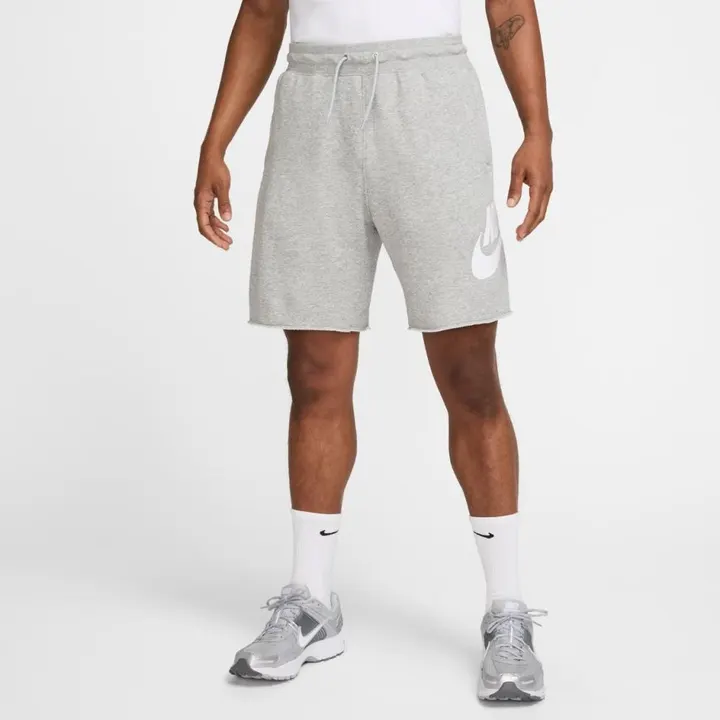 Шорти Чоловічі Nike Club French Terry Alumni Shorts Dark Grey Heather/Light Smoke Grey/White FQ4950-063
