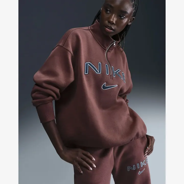 Кофта Женская Nike Sportswear Phoenix Fleece Oversized 1/4 Zip Up FV7679-218