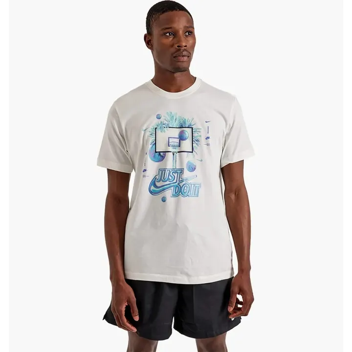 Футболка Чоловіча Nike Basketball T-shirt Sail FV8410-133