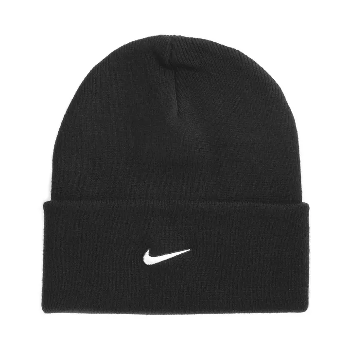 Шапка Чоловіча Nike Peak Swoosh Beanie Black/White HF0187-010