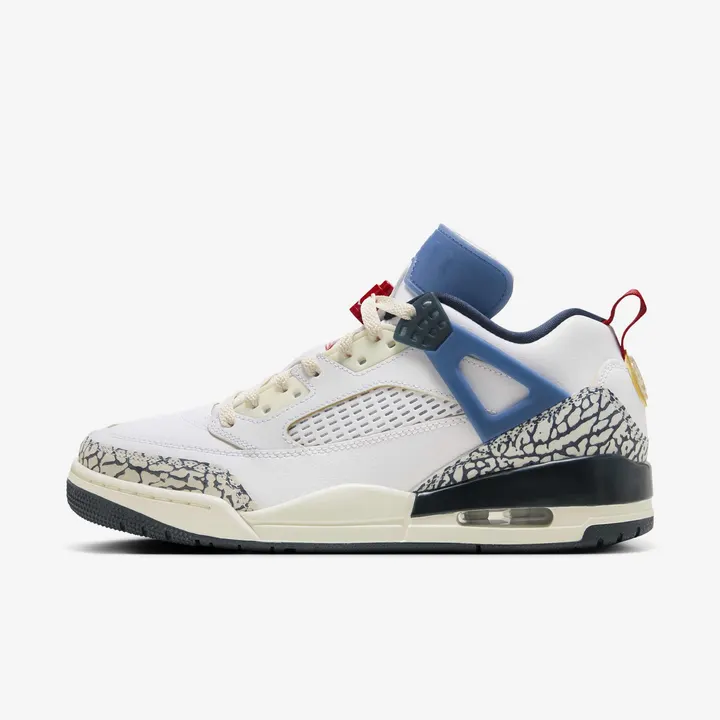 Кросівки Air Jordan Spizike Low White/Armoury Navy/Aegean Storm/Gym Red HM3712-164