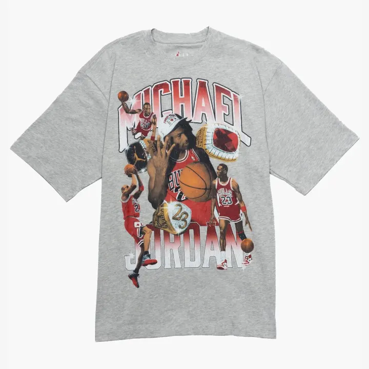 Футболка Чоловіча Jordan Tee Grey Big Logo HM7131-050