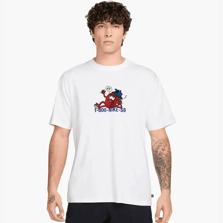 Футболка Чоловіча Nike Tee SB Strawberry White HV1302-100