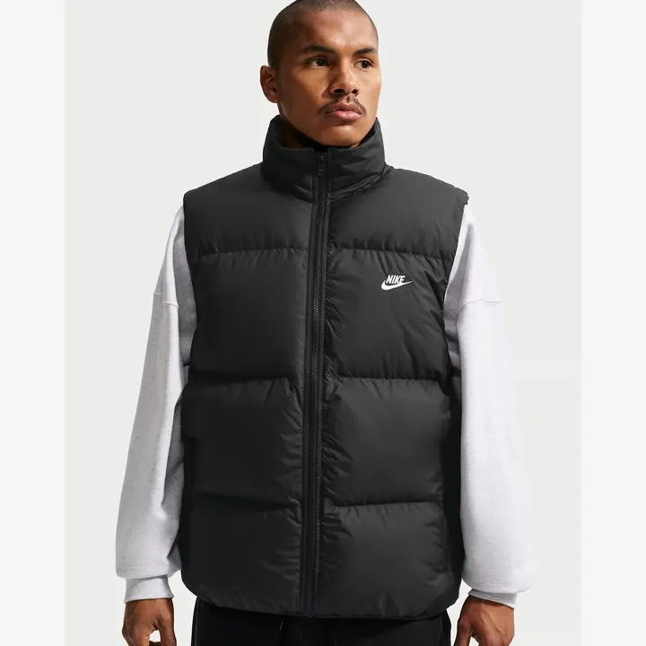 Жилет Чоловічий Nike Sportswear Club Therma-FIT Down Puffer Vest Black/White IB2977-010