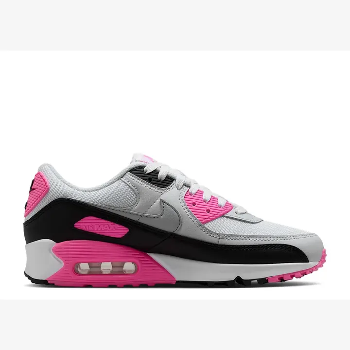 Кросівки Чоловічі Nike Air Max 90 White/Pink Glow/Black/Wolf Grey IM4613-100
