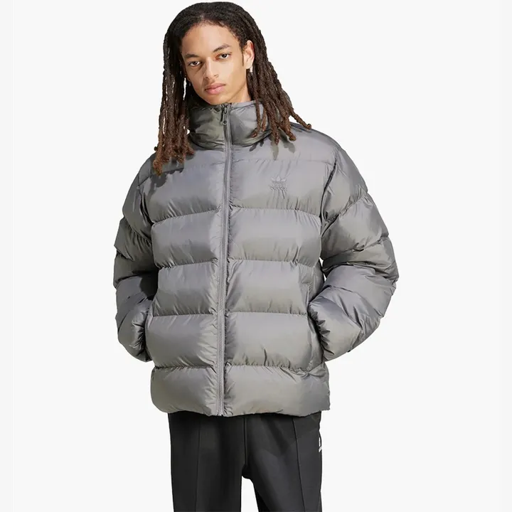 Куртка Чоловіча adidas Tonal Hooded Puffer Grey IY3398