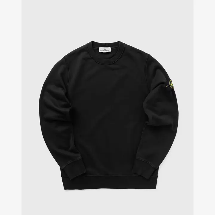 СВІТШОТ STONE ISLAND ORGANIC COTTON FLEECE SWEATSHIRT BLACK
