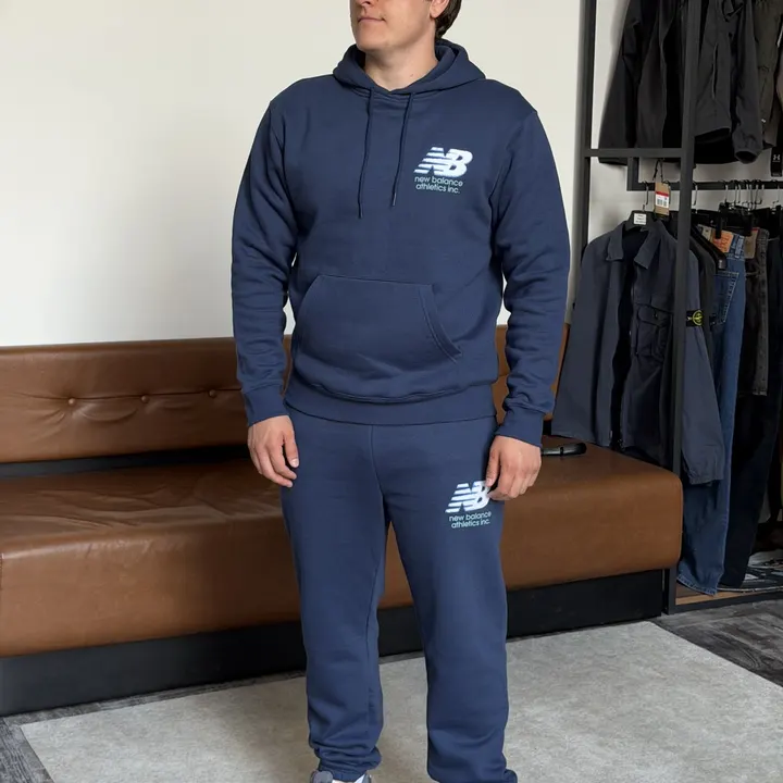 Спортивний костюм чоловічий New Balance Athletics Chenille Blue MT611449__MB61T4DQ