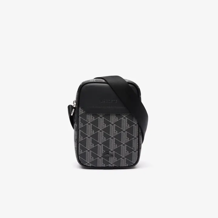 Сумка Lacoste The Blend Satchel Monogram Noir Gris NH4410LX.H45
