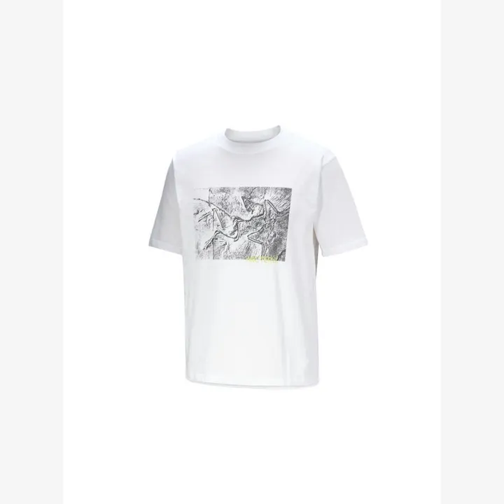 Футболка Чоловіча Arcteryx Kragg Cotton Lithographica White X00000992603